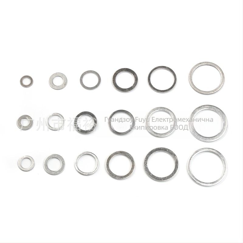 Fuyu алуминиеви уплътнителни шайби, 540 бр. в кутия, устойчиви на високи температури и корозия, материал – алуминиева и алуминиеви сплави
