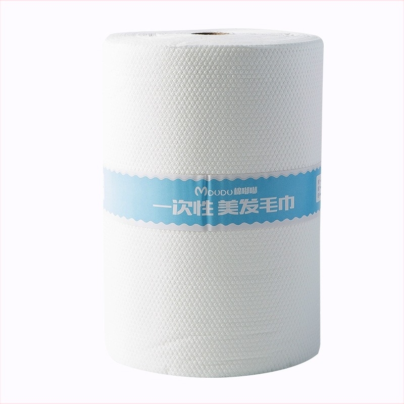 Салонна еднократна кърпа за красота с перлена шарка и турбан за глава, абсорбираща, 65 g, 99% дървесна пулпа