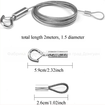 Регулируема окачваща тел за картини - метал, модерен минималистичен стил, марка Chen kun, насипна опаковка