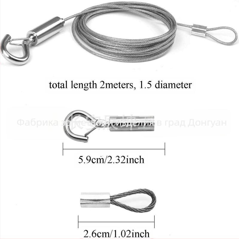 Регулируема окачваща тел за картини - метал, модерен минималистичен стил, марка Chen kun, насипна опаковка
