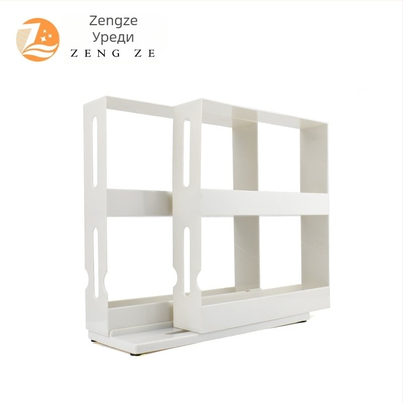 Многослоен шкаф за подправки и лекарства, въртящ се пластмасов органайзер