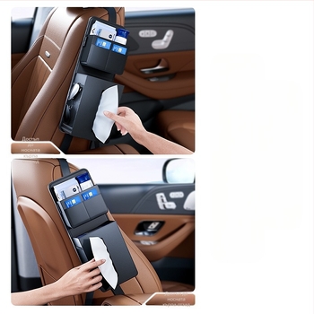 Държач за кърпички на страничния панел на автомобил, кожен, Cabron, персонализиране, лицензиран частен етикет