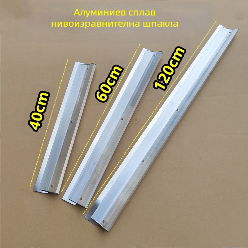 Плоска нивелираща шпатула с плоча от неръждаема стомана и дръжка от стомана | модел 011