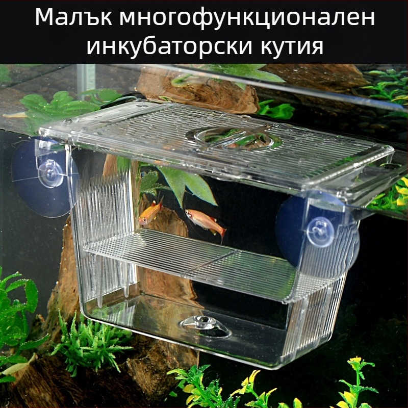 Акрилна инкубационна кутия за аквариумни риби – инкубация и изолация, разнообразни стилове