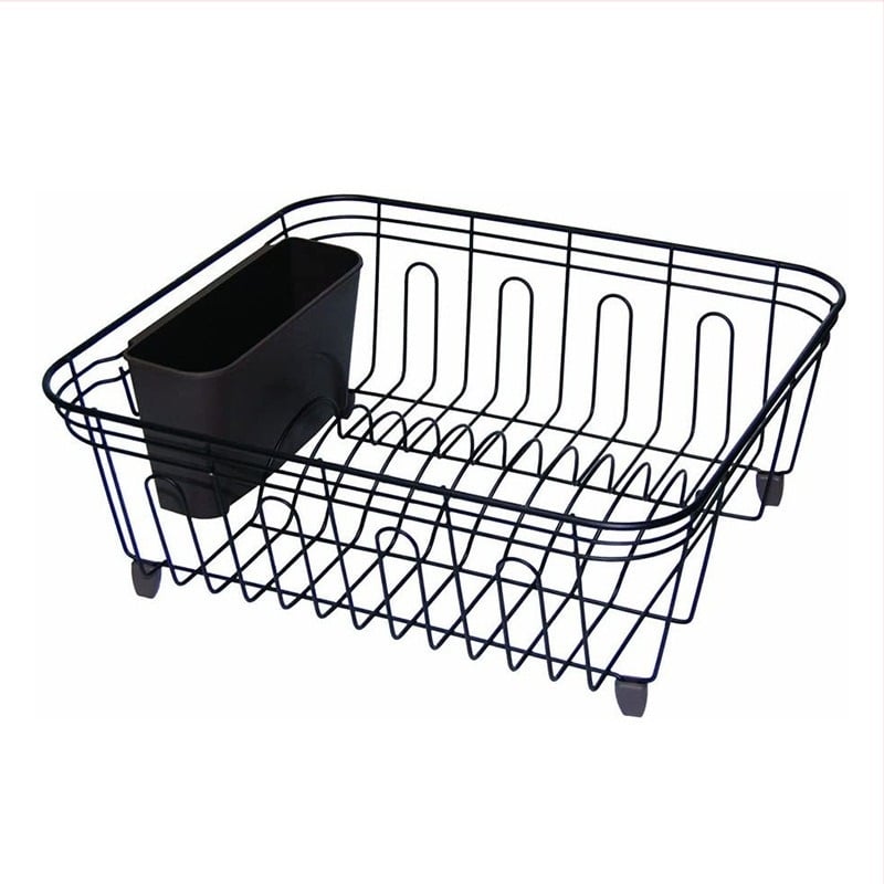 Стойка за съдове за отцеждане от желязна тел, настолна, Hongcheng, модерен стил, рафт за отцеждане на съдове