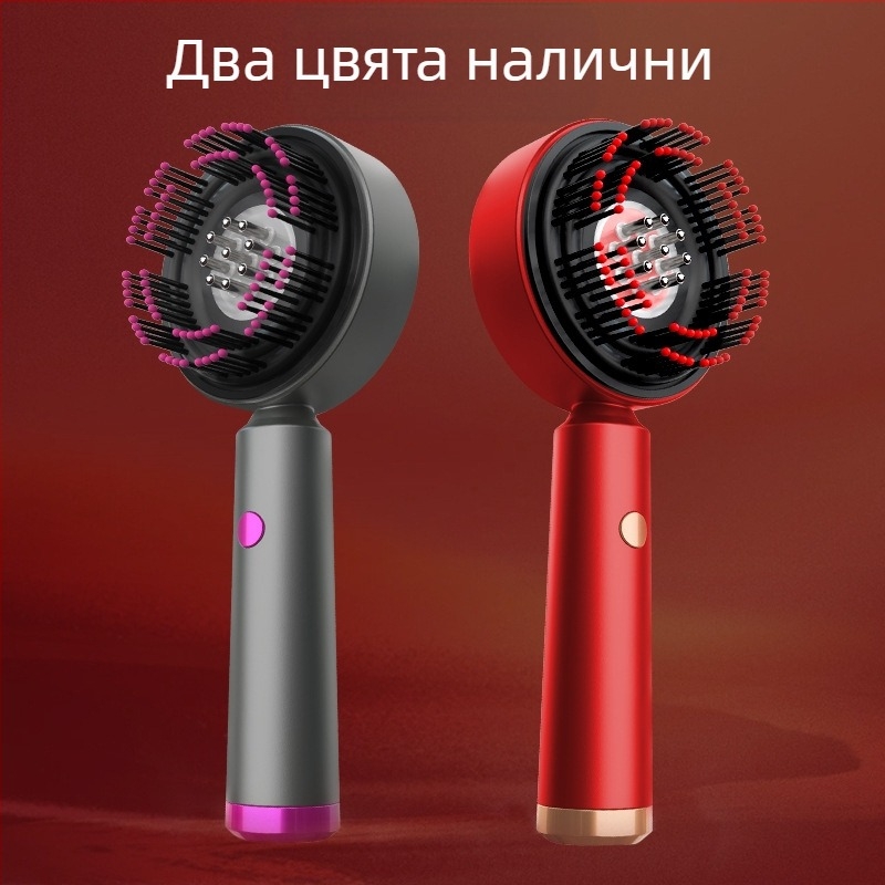 Масажен гребен за скалп с функция на месене за грижа за косата и растеж – 3 скорости