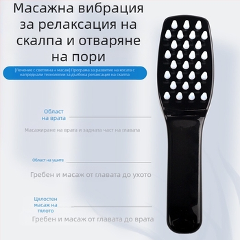 Електрически масажор за скалп за грижа за косата, 3-скоростна вибрация, модел Y-001, за възрастни, пуснат през септември 2024 г.