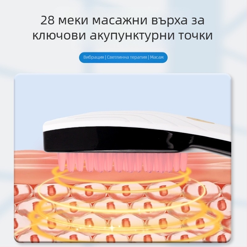 Електрически масажор за скалп за грижа за косата, 3-скоростна вибрация, модел Y-001, за възрастни, пуснат през септември 2024 г.