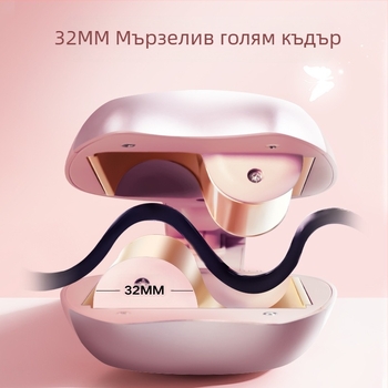 Електрическа маша за къдрици с керамичен нагревател, 4 температури (170–230°C), 65W, 110–240V, за мокра и суха коса