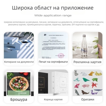 A4 печатна хартия за копиране и рисуване — 70–80 г, 100 листа, дървесна целулоза, персонализирана обработка