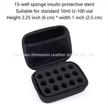 15-секции EVA органайзер за бутилки 10 ml/15 ml за етерични масла и лекарства; преносим, удароустойчив, персонализирана опаковка