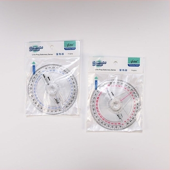 360° ъгломер с индикатор, прозрачна пластмасова линейка със сантиметрова скала за ученици и офис