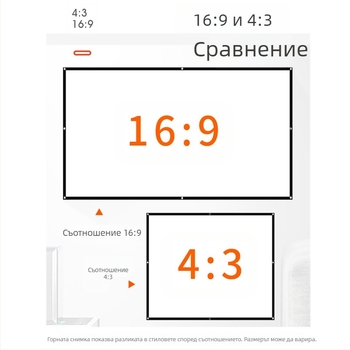 Преносим сгъваем прожекционен екран за офис и открито, съотношение 16:9/4:3, MICMOTO/Mi Xi Magic Throw
