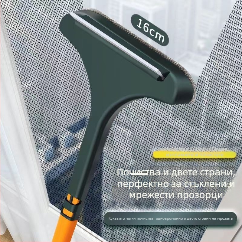 Четка за почистване на мрежата на прозореца без демонтаж, PP материал, произход Zhejiang, модерен минималистичен дизайн, 2024 г.