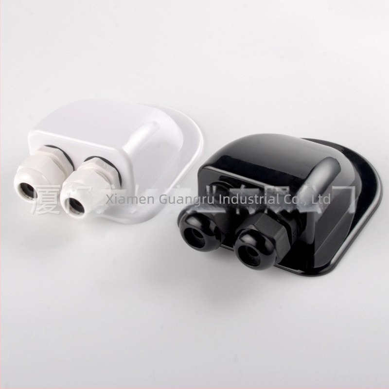 Водоустойчива кутия за свързване, без пробиване, с двойна дупка, ABS, инжекционно формована, модел ING-ABS-CEB/2W