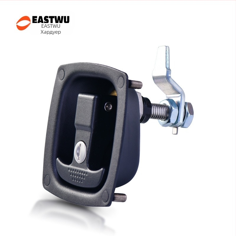 EASTWU 6204 Брава за кутия за инструменти от цинкова сплав за RV и офроуд камиони с T-дръжка и въртящо се компресионно заключване - модерен дизайн