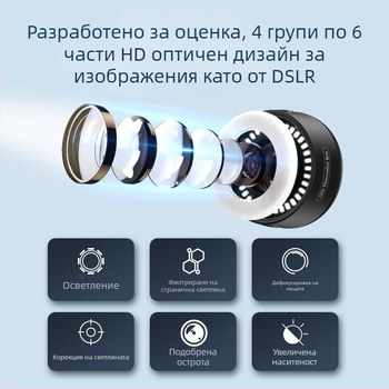 APEXEL Ръчен MS120 Микроскоп за Идентифициране на Скъпоценни Камъни — HD Увеличение, Съвместим с Мобилен Телефон