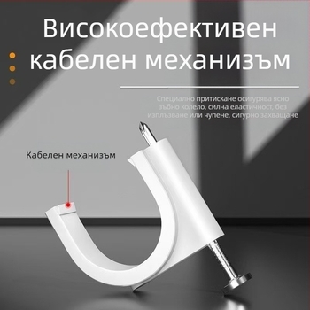 LTS нейлонови кабелни фиксатори и клипове за кабели – вътрешно използване, кръгли и квадратни форми