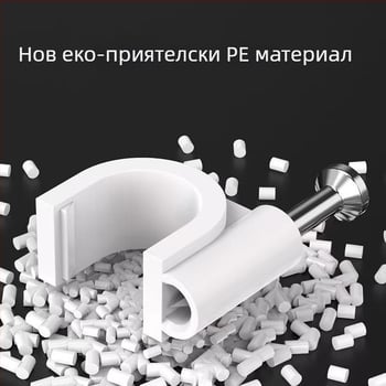 LTS нейлонови кабелни фиксатори и клипове за кабели – вътрешно използване, кръгли и квадратни форми