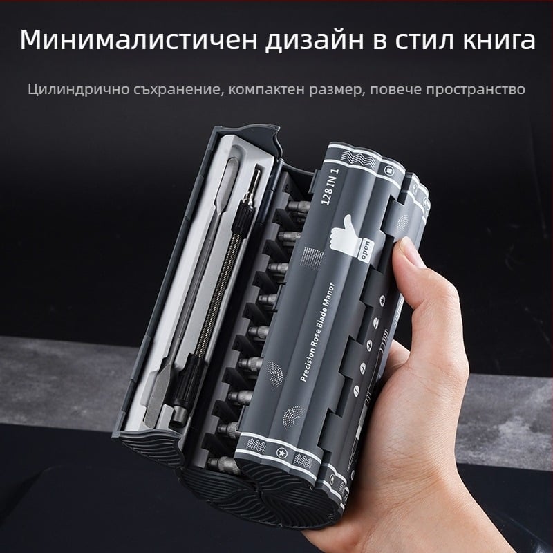 Комплект отвертки за дома и електроника — магнитен, хром-ванадий стомана, тегло 0.64