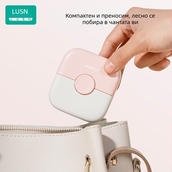 Детски тример-гребен за коса – 2 в 1 за подстригване на челки и коса, ABS и неръждаема стомана, марка LUSN/Rushan