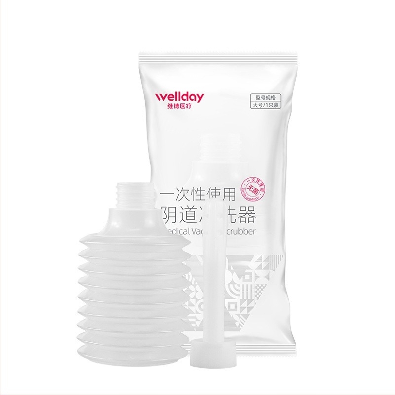 Вагинален ирригатор - еднократен, полиэтилен, капацитет 180ml, марка WELLDAY/Vader Medical