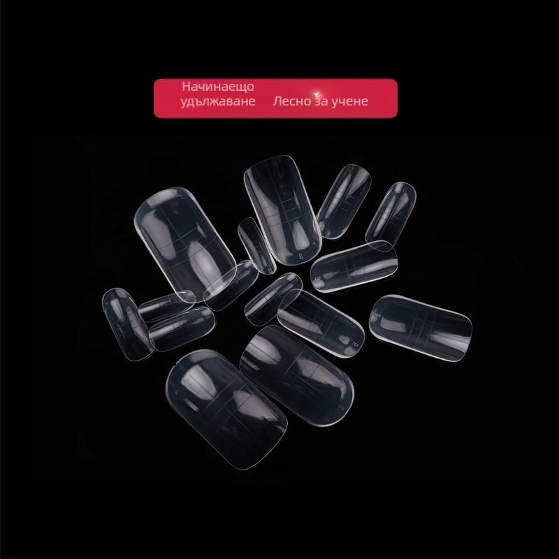 Chaoyan Beauty форма за удължаване на нокти – ултра тънка, бадемовидна, прозрачна и многократно използваема