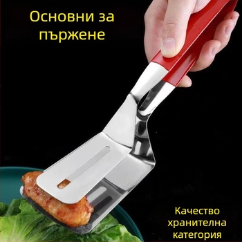 Стейк щипки от неръждаема стомана, неплъзгащи се, висока термична устойчивост, защита от ръжда, многофункционални хранителни клипове (201 неръждаема стомана)
