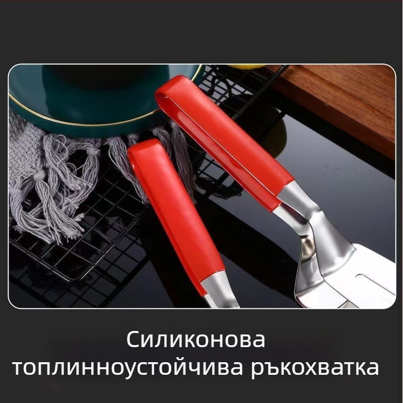 Стейк щипки от неръждаема стомана, неплъзгащи се, висока термична устойчивост, защита от ръжда, многофункционални хранителни клипове (201 неръждаема стомана)