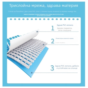 Детски надуваем басейн, модел 57392, PVC материал, за семейна употреба