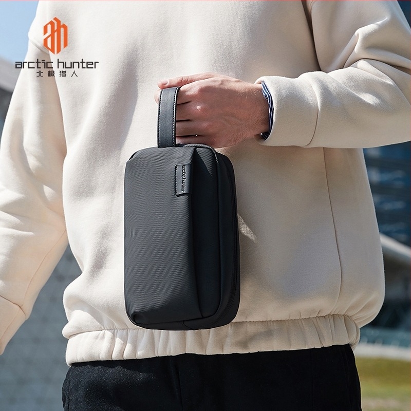 Мъжка клъч чанта ARCTIC HUNTER, стил бизнес командировка, Oxford плат, водоустойчива, подходяща за бизнес пътувания