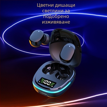 Bluetooth спортни безжични стерео слушалки, in-ear стил, Bluetooth 5.1, обхват 10 m, NFC, гласово управление, батерия над 8 ч