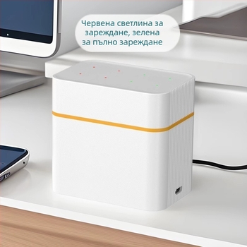 8-слотово интелигентно флип зарядно за AA NiMH батерии, Type-C порт, изход 5V DC 2A