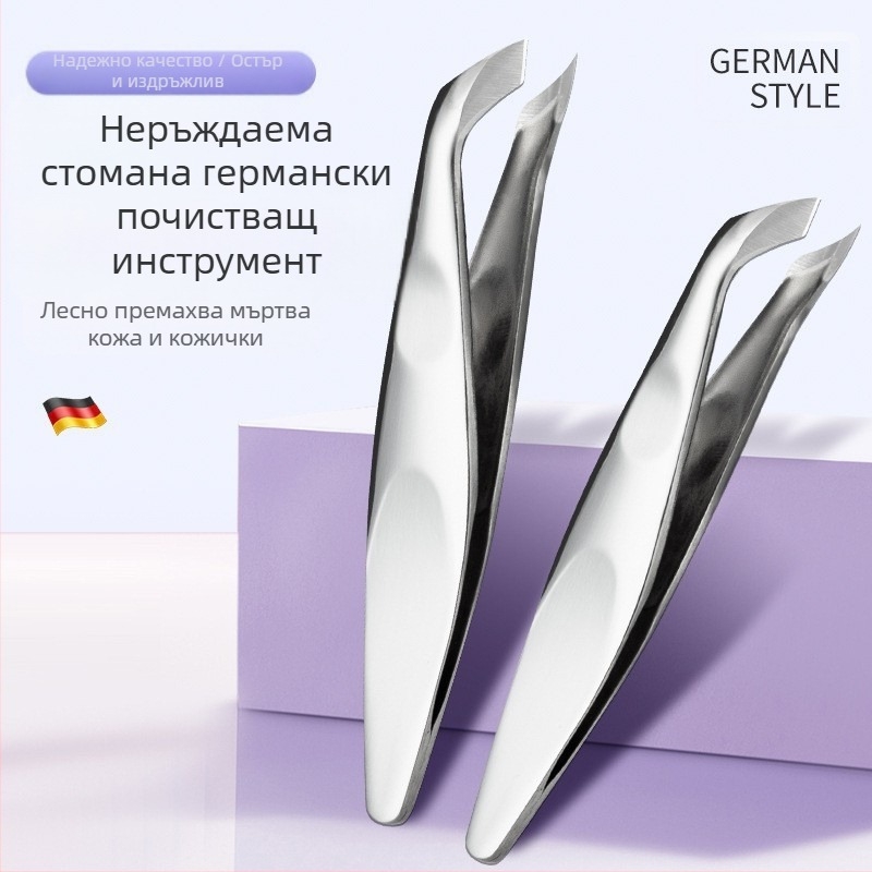 Senten неръждаема стомана, руски стил, ножица за кожички с наклонено острие, професионално подрязване и премахване на кожички