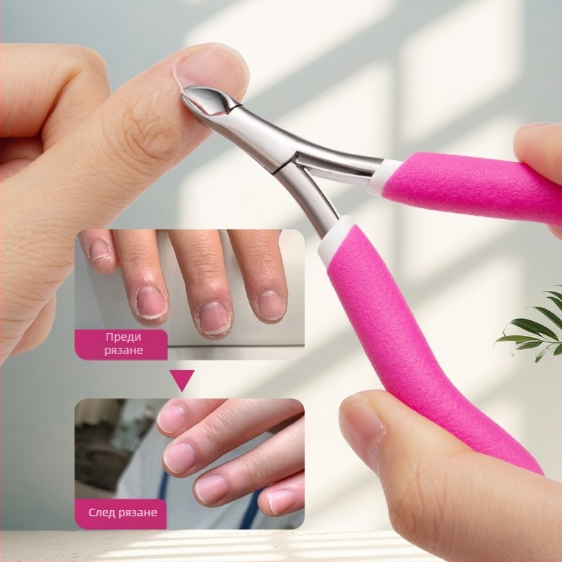 Queen Т-образни ножици за мъртва кожа, силиконова нехлъзгаща се дръжка и неръждаема стомана