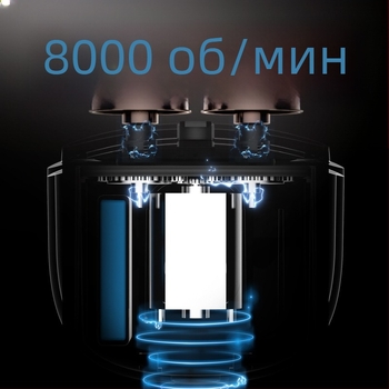 Електрическа самобръсначка – миеща се за цялото тяло, плаваща глава с две въртящи се ножчета, вградена батерия 500–800 mAh, автономия 50 мин.