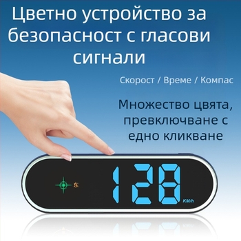 HUD автомобилен дисплей за предното стъкло с вход Beidou и GPS, USB захранване, модел K11, Тип 005, универсална съвместимост