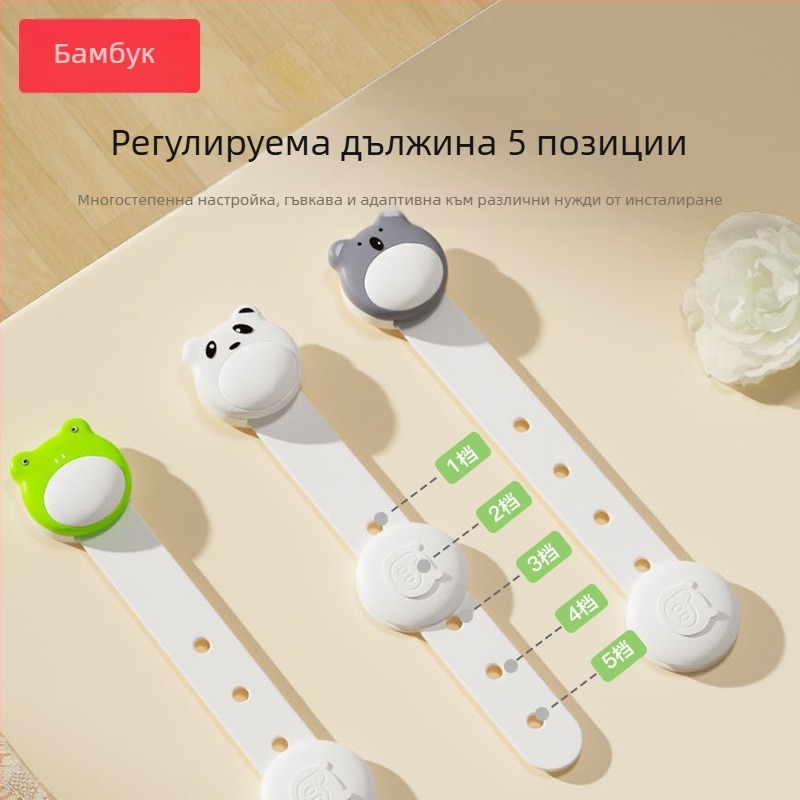 Bangbang Pig многофункционален детски предпазен замък за чекмеджета и шкафове, антищипване, защита на шкафни врати, 3 бр., баркод 6955021809269