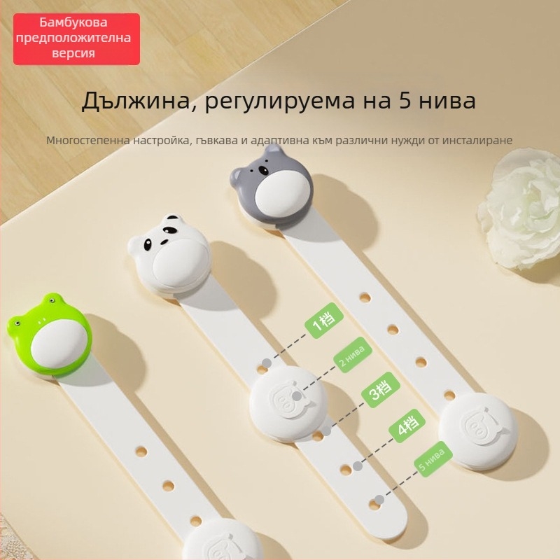 Bangbang Pig многофункционален детски предпазен замък за чекмеджета и шкафове, антищипване, защита на шкафни врати, 3 бр., баркод 6955021809269