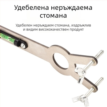 Душов нивелир за гореща и студена вода, неръждаема стомана, полирана повърхност, съвместим с тръбен ключ — Kemaxin