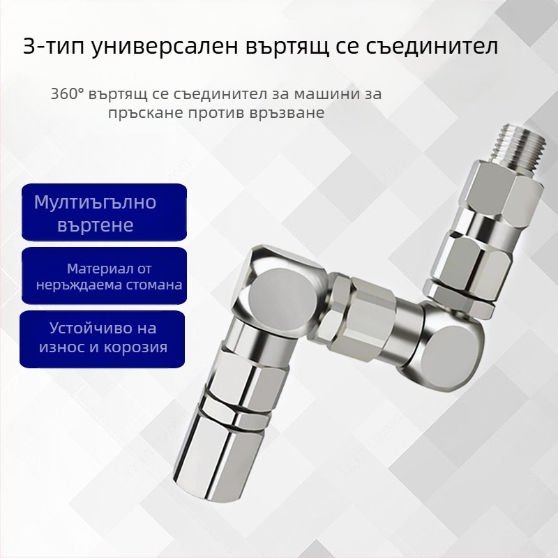 Пистолет за пръскане — Z-тип въртящ се съединител от неръждаема стомана, 6500 PSI, модел 202577