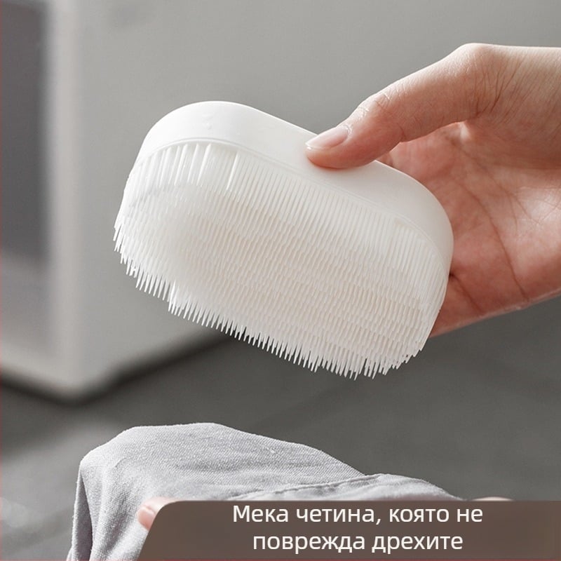 Четка за пране с меки власинки, марка Yuyou, пластмасова конструкция, тегло 42 г, кашон 200 бр.