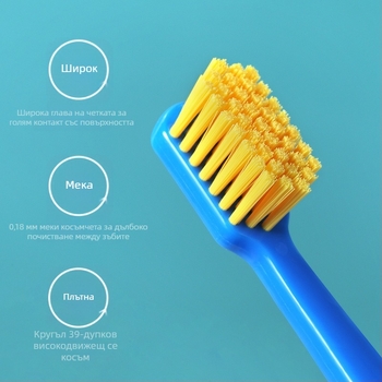 RAOYI мануална четка за зъби за възрастни с меки найлонови влакна, 3-пакет, модел RY6613