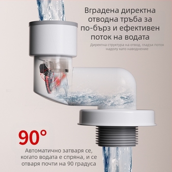 Дренажен уплътнител за миризми - ABS, модел LH wall-row deodorant plug, тип дърпане, модерен стил