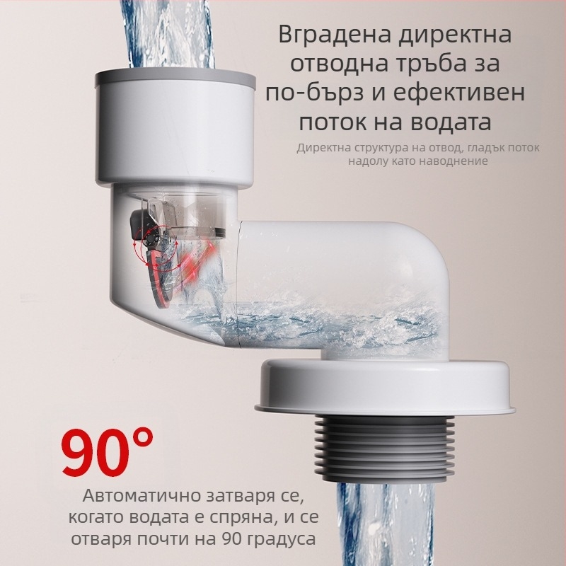 Дренажен уплътнител за миризми - ABS, модел LH wall-row deodorant plug, тип дърпане, модерен стил