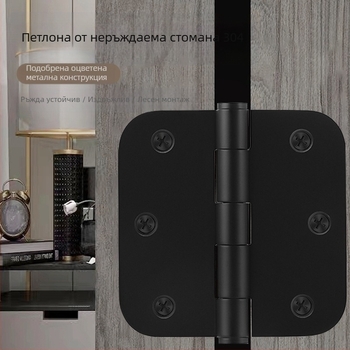 Панта за врати от неръждаема стомана, модел 3535, повърхност четкована, стил модерен минимализъм