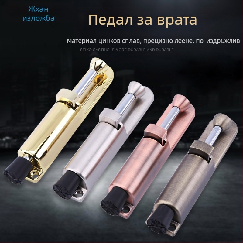 ZH613 Стопер за врата и локатор, сплав цинк, стенен монтаж, ръчно управление