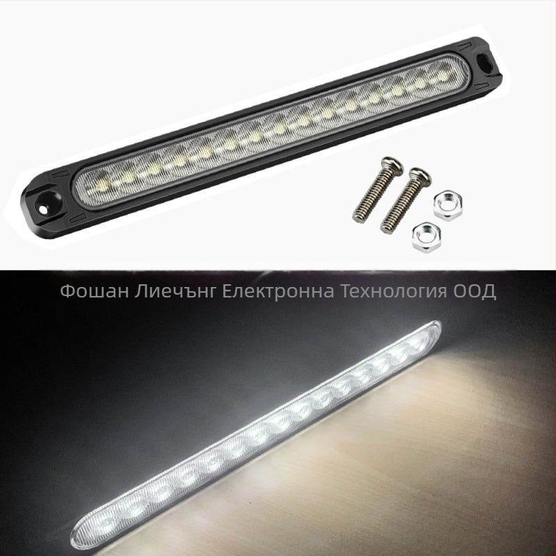 Задно светло за камион с 15 LED лента – LED, 12-24V, 3W, ABS