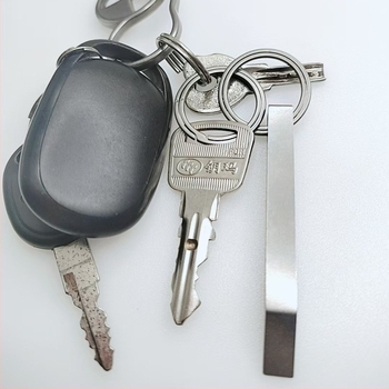 Портативен тежък crowbar - многофункционален EDC инструмент за висулка на ключодържател, титанов сплав