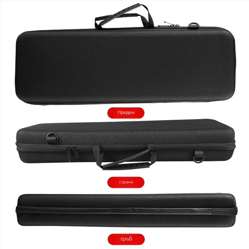 Taoyu EVA твърд корпус чанта за риболовни принадлежности, удароустойчива за пръчки и макари, преносим контейнер за стръв и шнур, не водоустойчива